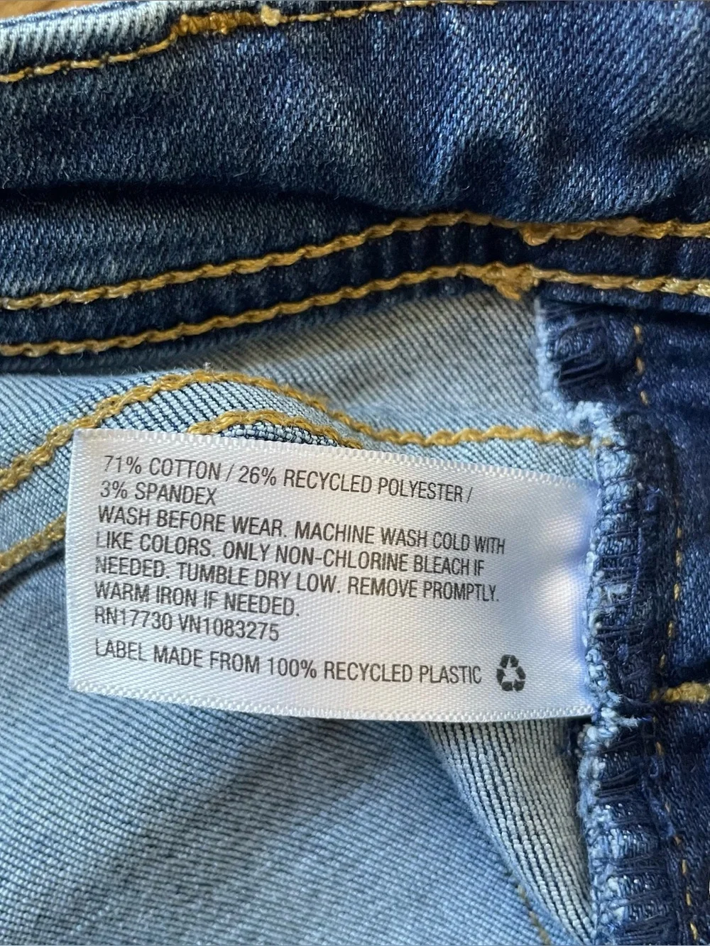 Cat & Jack Girls 10/12 Denim Skinny Overalls Super Stretch Back to School